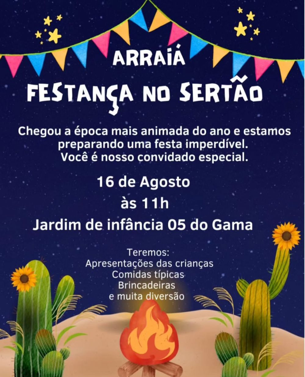 Arraiá Festança no Sertão agita comunidade escolar no Gama